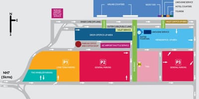 班加罗尔机场的地图