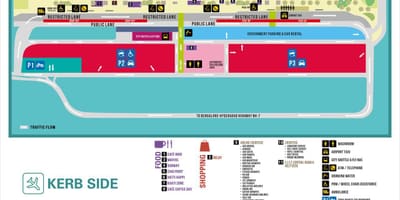迪拜国际机场的地图