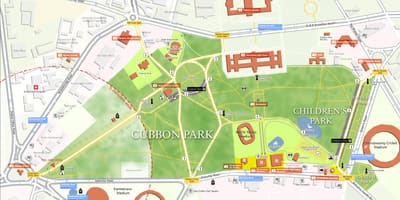地图Lalbagh班加罗尔